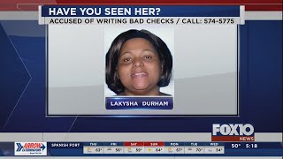 Woman wanted in Mobile County accused of writing bad checks