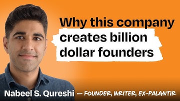 How Palantir built the ultimate founder factory | Nabeel S. Qureshi (founder, writer, ex-Palantir)