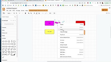 How to create shapes and use colors on Diagrams net