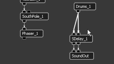 AudioMulch 2.0 Patcher Screencast - inserting and reconnecting