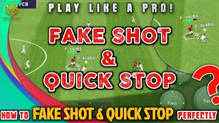 FAKE SHOT & QUICK STOP TUTORIAL IN PES 2021 MOBILE | SIMPLE TIPS TO DESTROY YOUR OPPONENT | PART#2