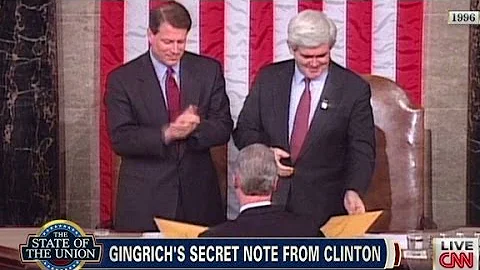 Clinton passed Gingrich secret note