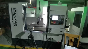 Laser interferometer is measuring the accuracy of VMC600L---WMT CNC China