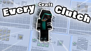 Every Single Craft Clutch in Minecraft...