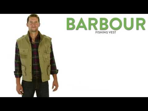 barbour fishing vest