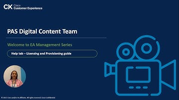 [EA Onboarding Track 5] Support & Help: Help tab / Licensing & Provisioning guide