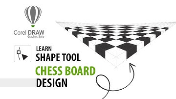 CorelDraw | How To Draw A Chess Board | 2 Point Perspective | IQBAL ALAM