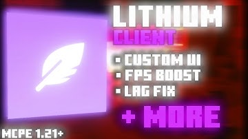 Lithium Client For MCPE 1.21+ (DON