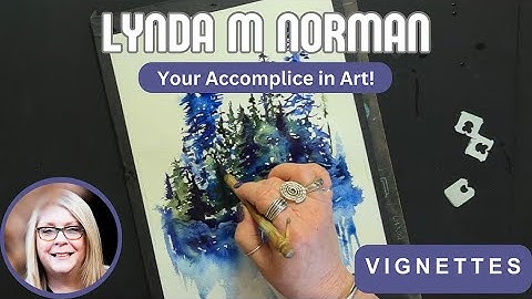 Vignette Magic: Painting Loose Watercolor Trees with Just Two Colors | Lynda Norman