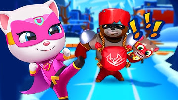 Talking Tom Hero Dash Gameplay Walkthrough Part 6 - All Levels Game So Easy Game (iOS,Android)