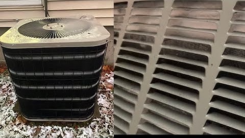 Super Frozen 2007 Trane and 1996 Goodman Running in Heat Mode!!