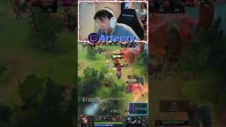 ARTEEZY FULL RAGE WITH BAD TEAMMATE #arteezydota2 #dota2 #gaming #outplay