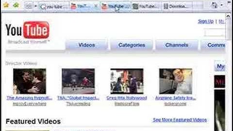 Internet Explorer 7 Tabs - Now in Vista