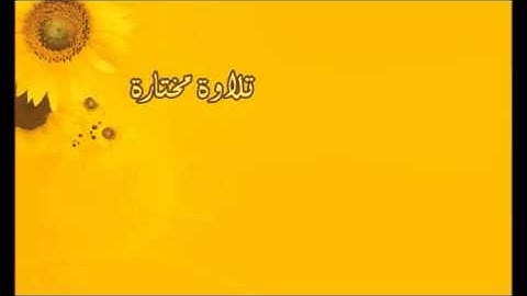 تلاوة مختارة ( من سورة التغابن ) الشيخ / إبراهيم الجبرين