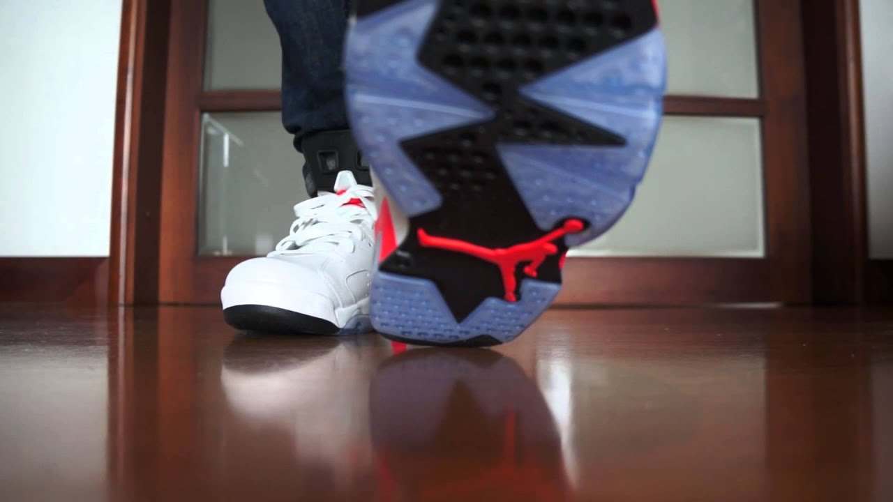 En Pies Air Jordan 6 Retro Infrared - YouTube