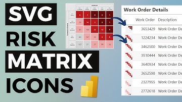 Create Neat Little Risk Matrix SVG Icons - Ideal for Power BI Table and Matrix Visuals
