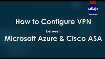 How to Configure VPN between Azure & Cisco ASA