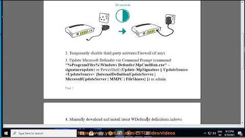 Fix Windows Defender Error Code 0x80240438, The definition updates could not be installed