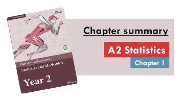 Edexcel A Level Maths: Applied Year 2, Chapter 1 Summary