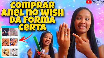 Como comprar anel na China tamanho?