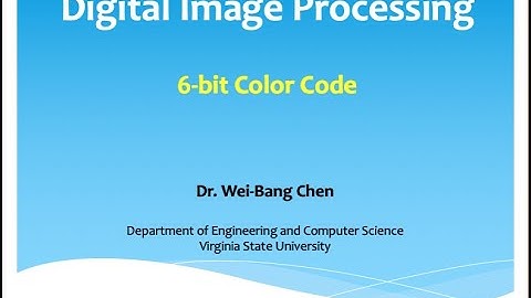 CSCI453&553 6-bit Color Code