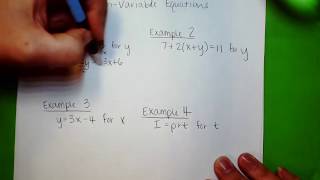 Rewriting Multi-Variable Equations