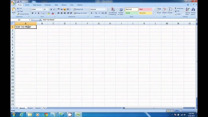 How to print from DYMO Label Software in Microsoft Excel
