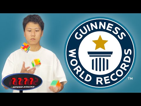 Fastest Time To Solve Three Cubes Whilst Juggling - Guinness World Records