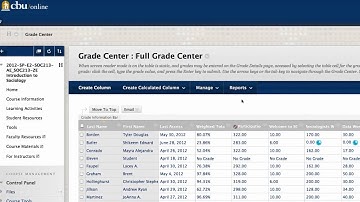Create a Grade Report in Blackboard