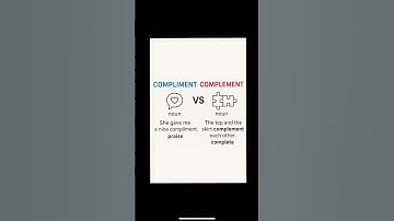 compliment vs complement #vocabulary