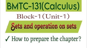 bmtc (131) calculus sets and operation on sets|@vmatics444