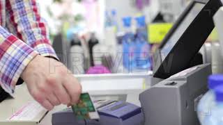 Cashier Checkout | Stock Video - Motion Array