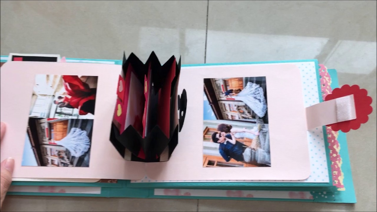 樂樂手工創意 結婚照相冊 移動式旋轉木馬 Wedding Photo Album Photo Album Youtube