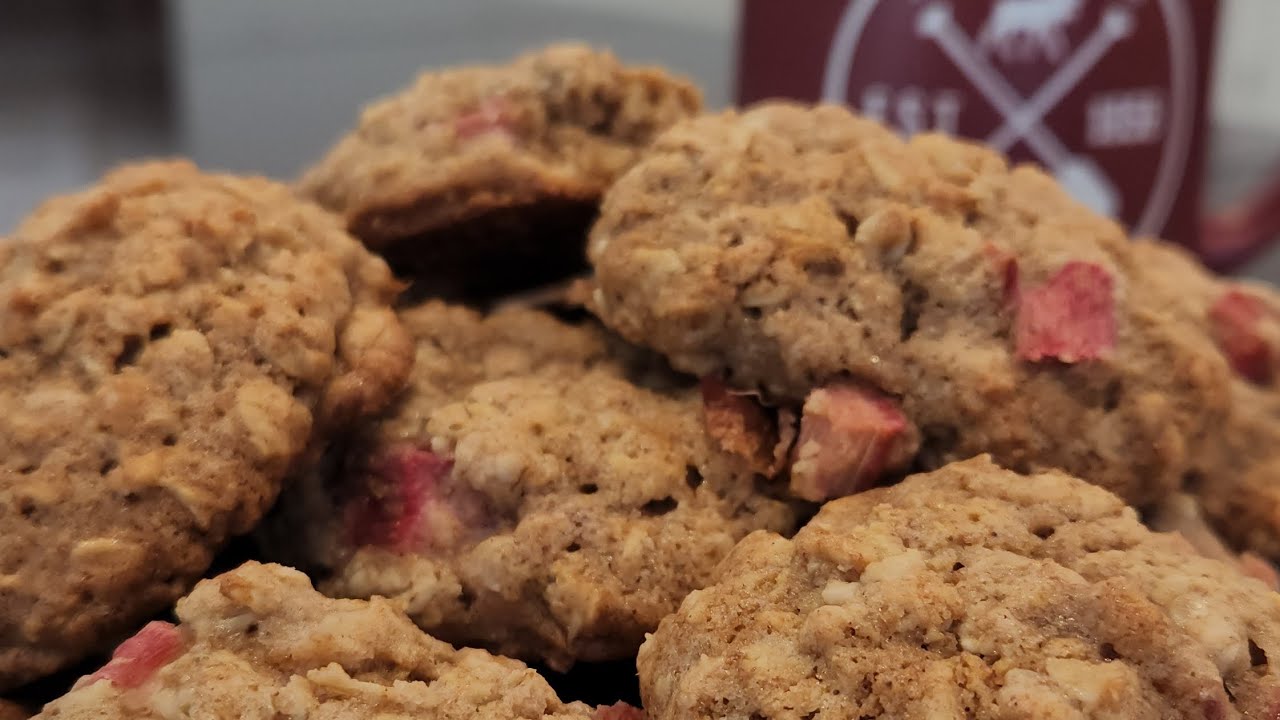 Oatmeal Rhubarb Cookies YouTube