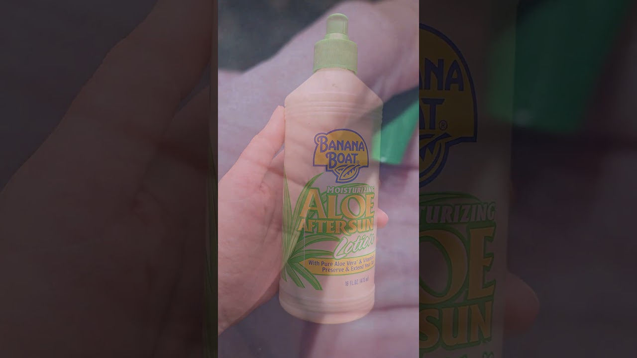 My SECRET for Soft Skin After the Beach (Banana Boat After Sun!) - YouTube
