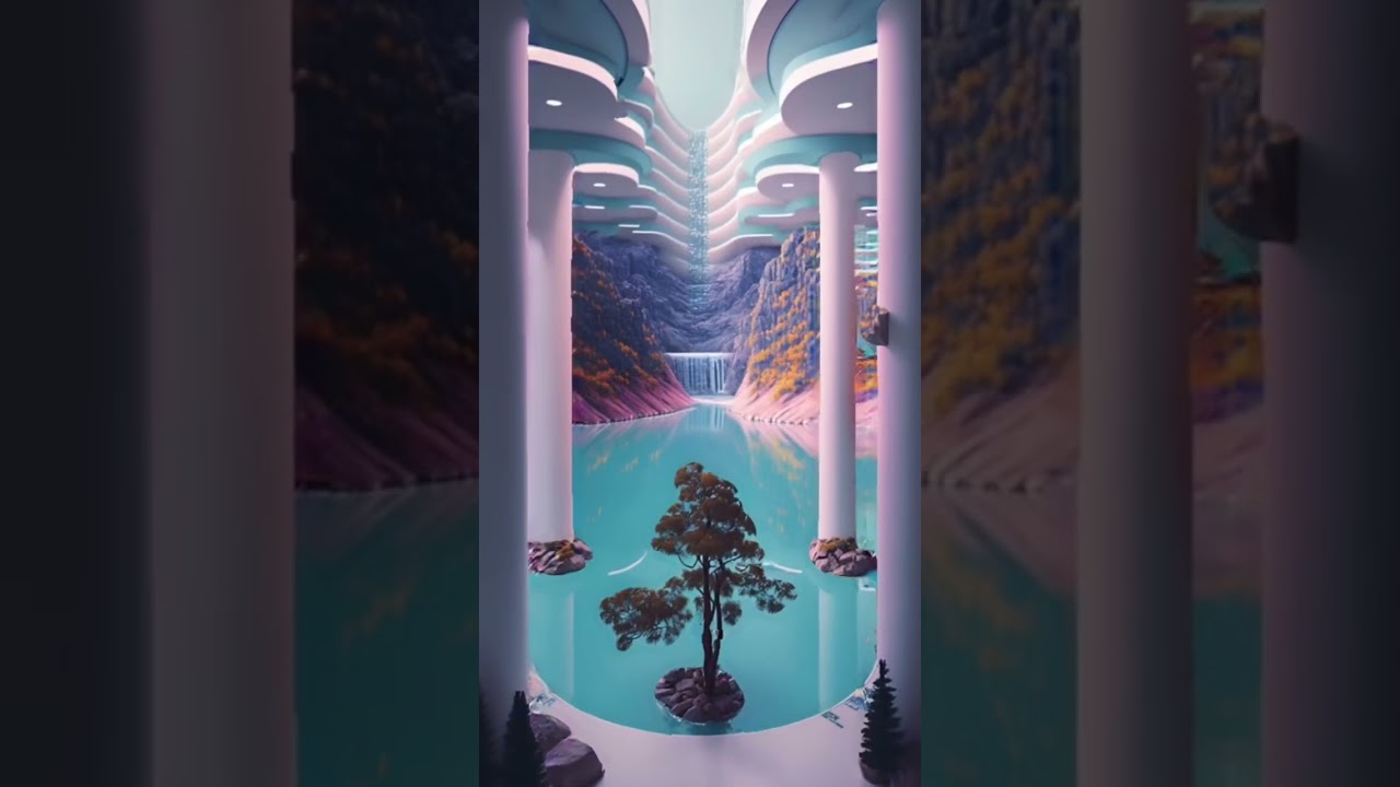 Mystical Mallscape 🪸Mix 3D Ai Art Show (( Midjourney Animation )) Mallsoft, Vaporwave, Electronic