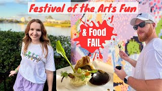 An Epcot Food FAIL & Fun at Festival of the Arts for Disney on Broadway & rides! Epcot Vlog