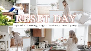 JUNE RESET DAY | speed cleaning, meal prep, food haul & how I stay organised