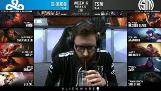 C9 vs TSM - 2019 LCS Summer Week 6 Day 2 - Team SoloMid vs Cloud 9