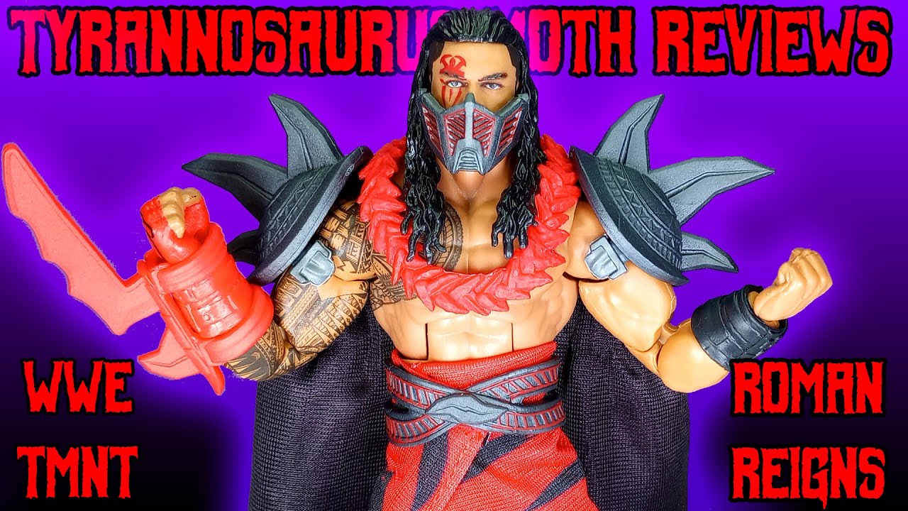 Mattel WWE Elite Collection x TMNT Roman Reigns figure review - YouTube