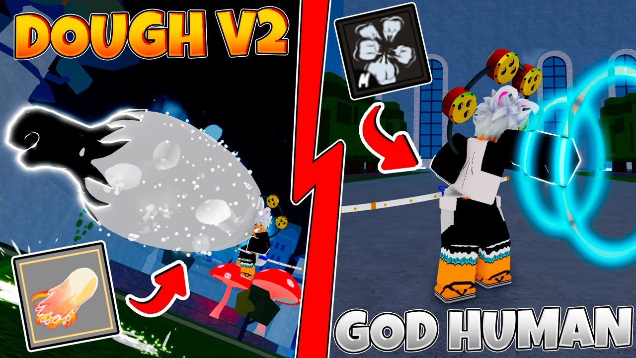 Blox Fruits Dough Fruit V1 And V2 Max Damage!! [🌊 Blox Fruits Update ] in  2023