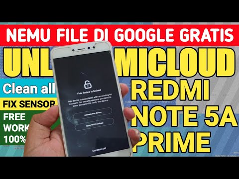 Δωρεάν Ξεκλείδωμα αρχείων λογαριασμού Mi Redmi Note 5a Prime UGG MDG6S Καθαρίστε όλα