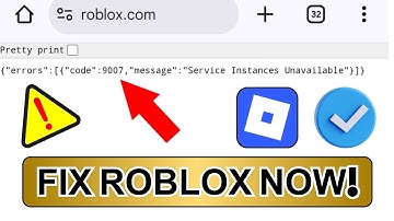 Roblox Error Code 9007 Fix | Error Code 9007 Service Instances Unavailable (2025)
