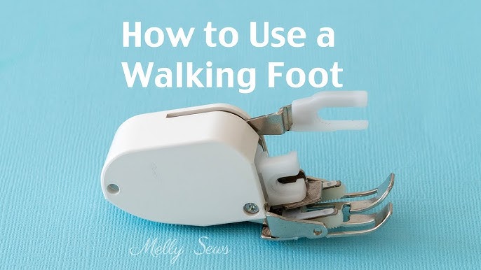 How do I attach the walking foot ?