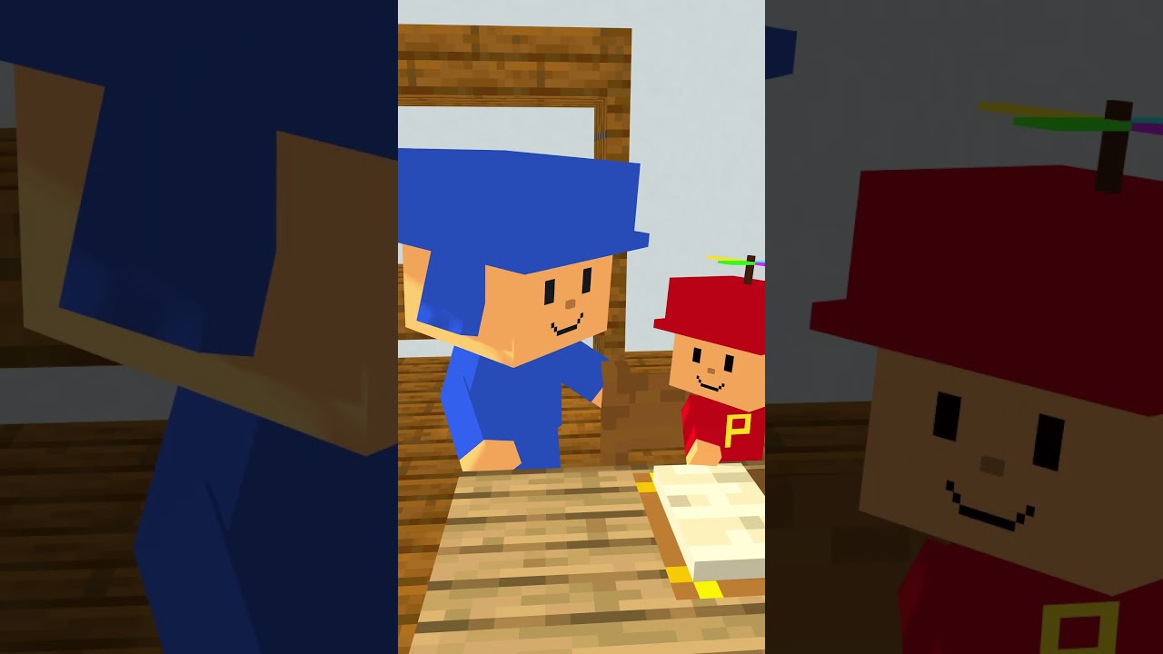 POCOYO ES PROFESOR #shorts #minecraft  #smilingcritters #sprunki #poppyplaytime4