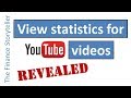How to view statistics for a YouTube video (until November 2018)