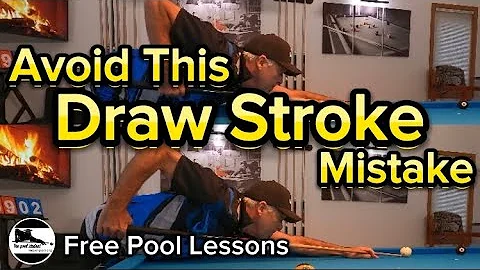How to stop miscuing draw shots (free Pool lessons)