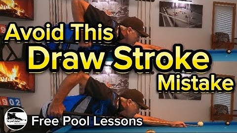 How to stop miscuing draw shots (free Pool lessons)