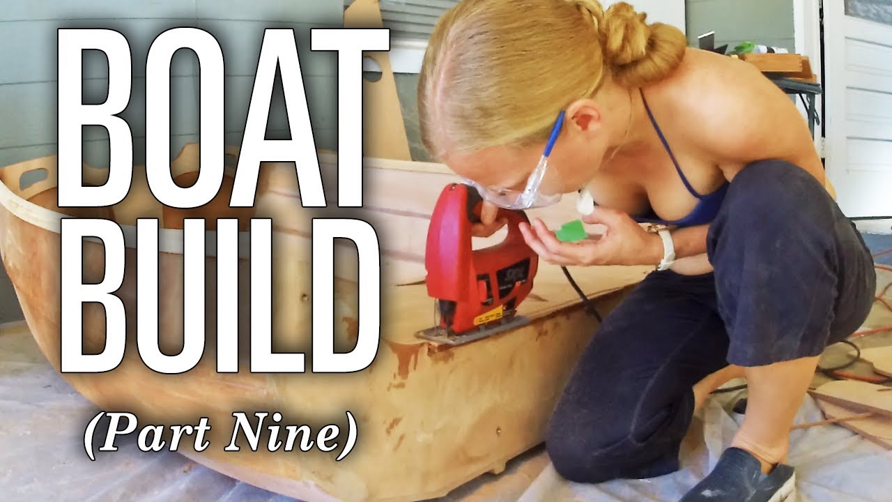 Emily Builds a Sailboat – FANCY DAGGERBOARD – CLC Eastport Nesting Pram (Ep 9)