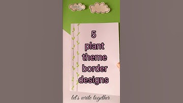 5 easy border designs PROJECT WORK DESIGNS/ SIDE BORDER DESIGN /BORDER DESIGNS #shehnilakhan